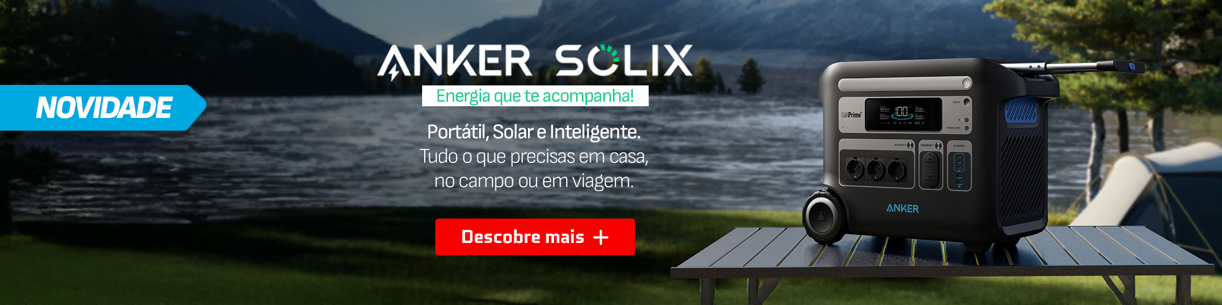 Novidade - Anker Solix: Energia Portátil, solar e inteligente