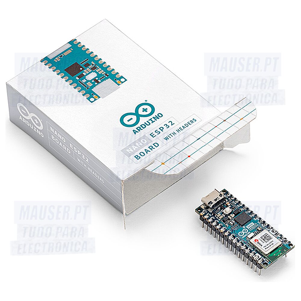ABX00083 ARDUINO Microcontrolador Arduino Nano ESP32 com pinos soldados